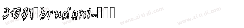 3601_brudoni字体转换