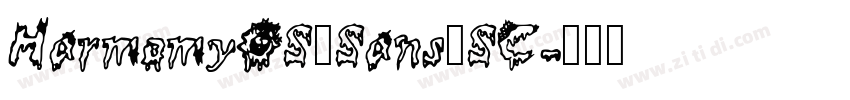 HarmomyOS_Sans_SC字体转换