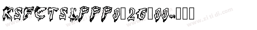 KSFCTSLPPP0_26_00字体转换
