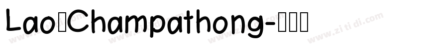 Lao_Champathong字体转换