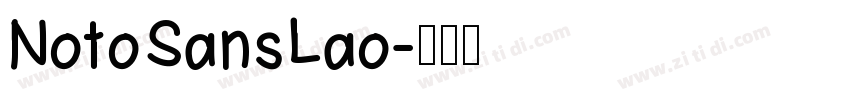 NotoSansLao字体转换