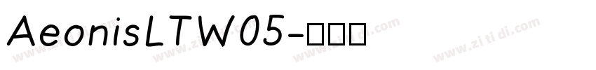AeonisLTW05字体转换