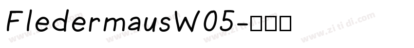 FledermausW05字体转换