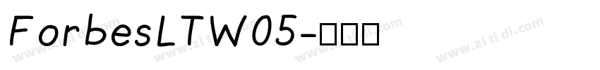 ForbesLTW05字体转换