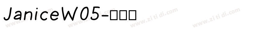 JaniceW05字体转换