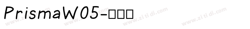 PrismaW05字体转换