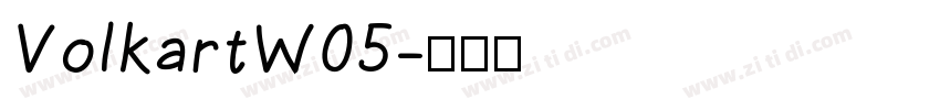 VolkartW05字体转换