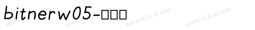 bitnerw05字体转换