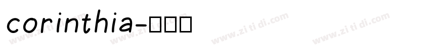 corinthia字体转换