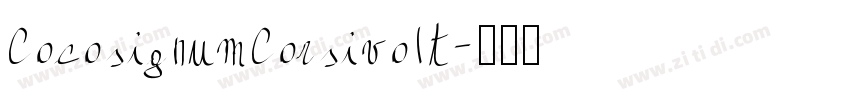 CocosignumCorsivoIt字体转换