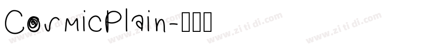 CosmicPlain字体转换