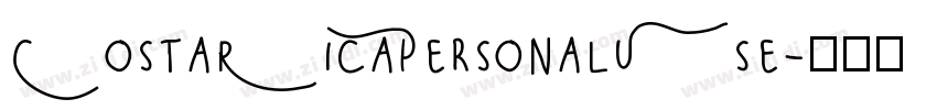 CostaRicaPersonalUse字体转换