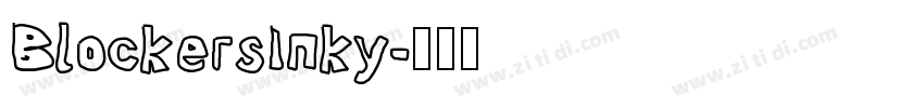 BlockersInky字体转换