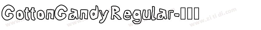 CottonCandyRegular字体转换 CottonCandyRegular字体转换