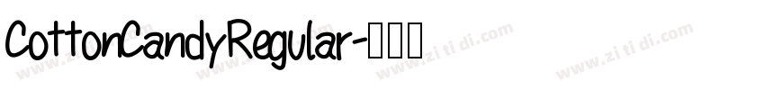 CottonCandyRegular字体转换 CottonCandyRegular字体转换