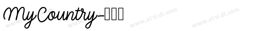 MyCountry字体转换