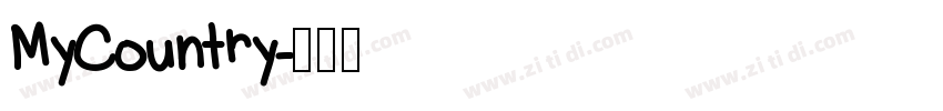 MyCountry字体转换