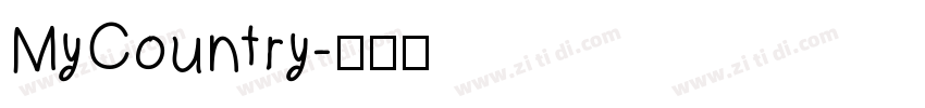 MyCountry字体转换
