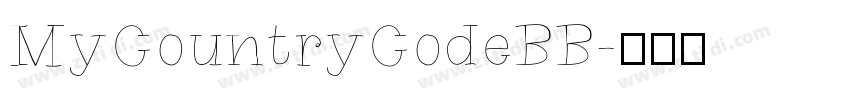 MyCountryCodeBB字体转换