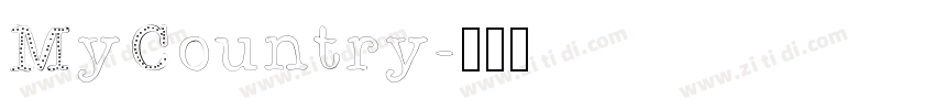 MyCountry字体转换