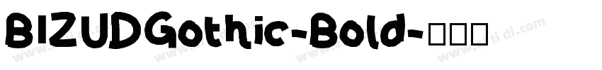 BIZUDGothic-Bold字体转换