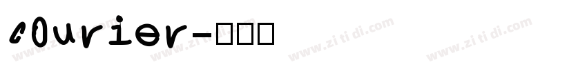 courier字体转换