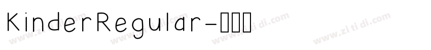 KinderRegular字体转换