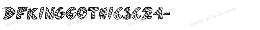 DFKingGothicsc24字体转换