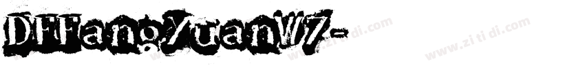 DFFangYuanW7字体转换