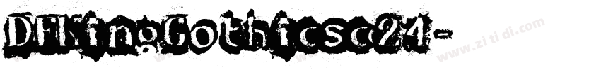 DFKingGothicsc24字体转换