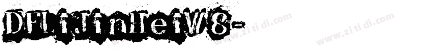 DFLiJinHeiW8字体转换
