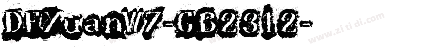 DFYuanW7-GB2312字体转换