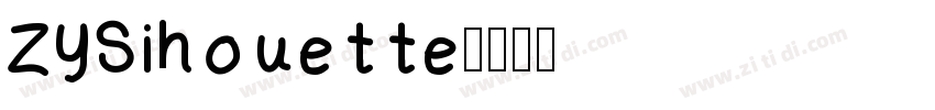 ZYSihouette字体转换