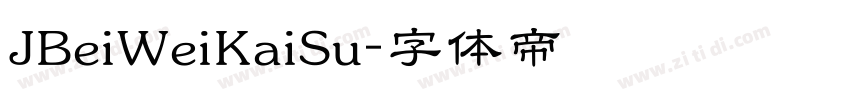 JBeiWeiKaiSu字体转换