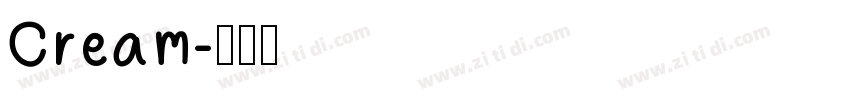 Cream字体转换