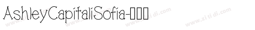 AshleyCapitaliSofia字体转换