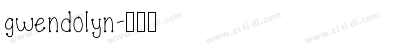 gwendolyn字体转换