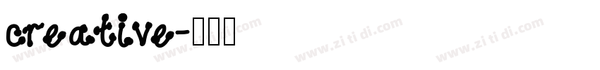 creative字体转换