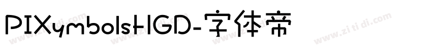 PIXymbolsHGD字体转换