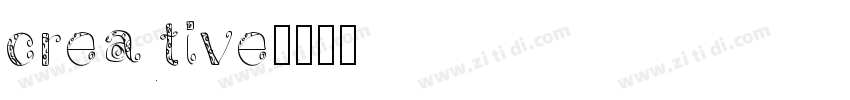 creative字体转换