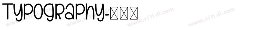 typography字体转换