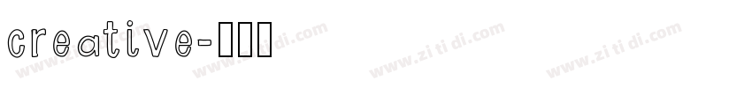 creative字体转换
