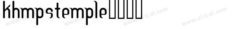 KhMPSTemple字体转换