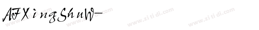 AFXingShuW字体转换