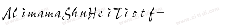 AlimamaShuHeiTiotf字体转换