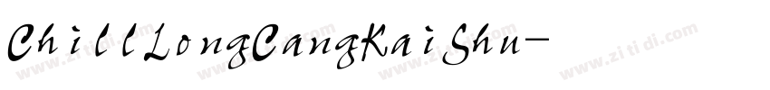 ChillLongCangKaiShu字体转换