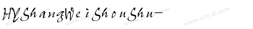 HYShangWeiShouShu字体转换