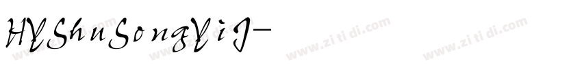 HYShuSongYiJ字体转换