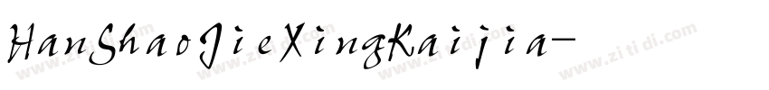 HanShaoJieXingKaijia字体转换