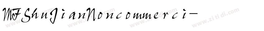 MFShuJianNoncommerci字体转换